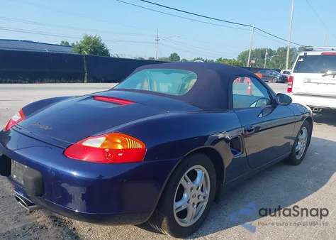 2001 Porsche Boxster из США, поврежденный, VIN WP0CA29801U622090